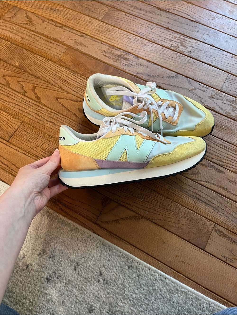 New Balance 237 Hinger Bleach Blue Cosmic Jade/Yellow size 10
